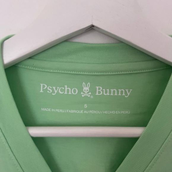 PSYCHO BUNNY MINT GREEN T SHIRT - Picture 2 of 3